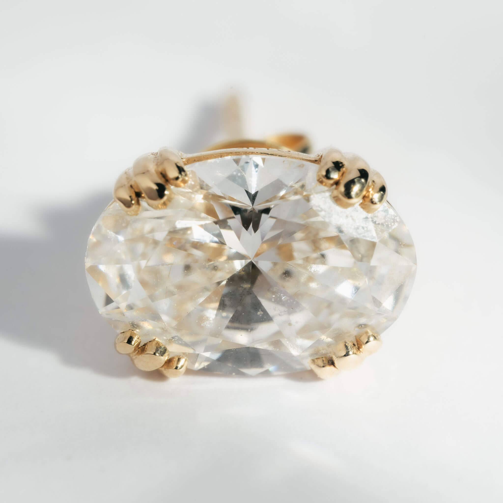 Camille – Oval Diamond Studs VS1 F