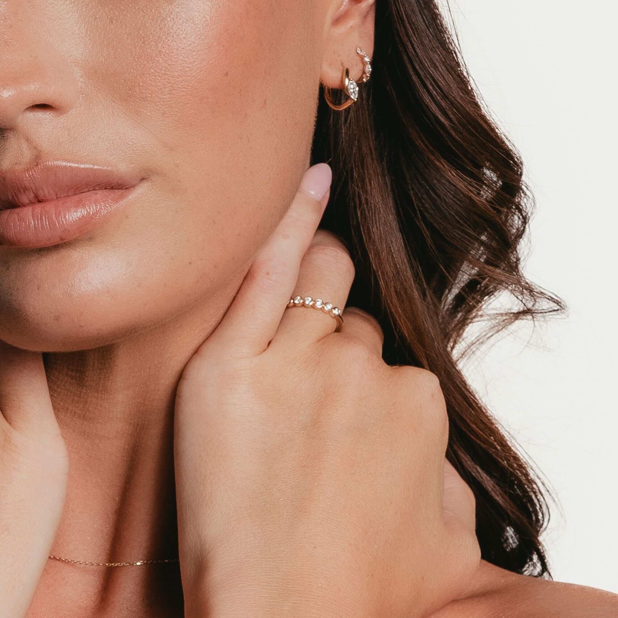 Colette – Diamond Round Half Eternity Band