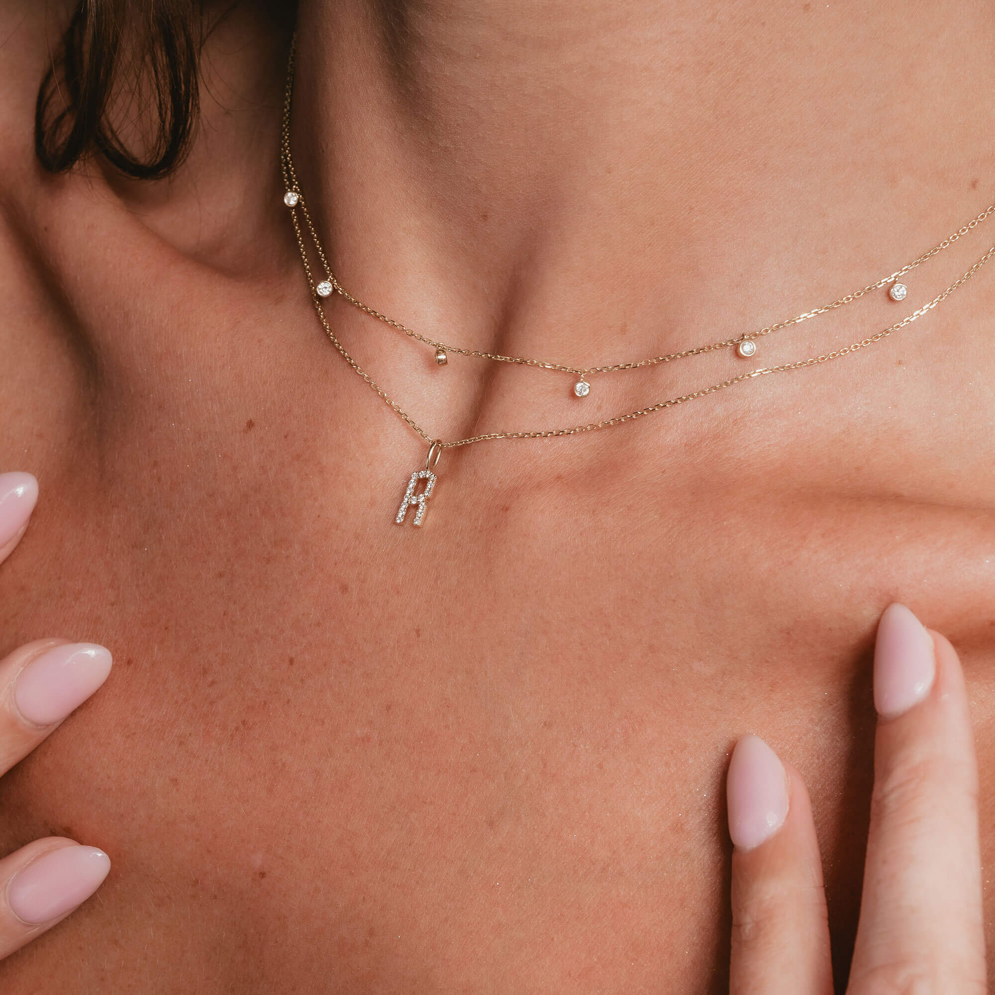 Thea – Bezel Diamond Choker