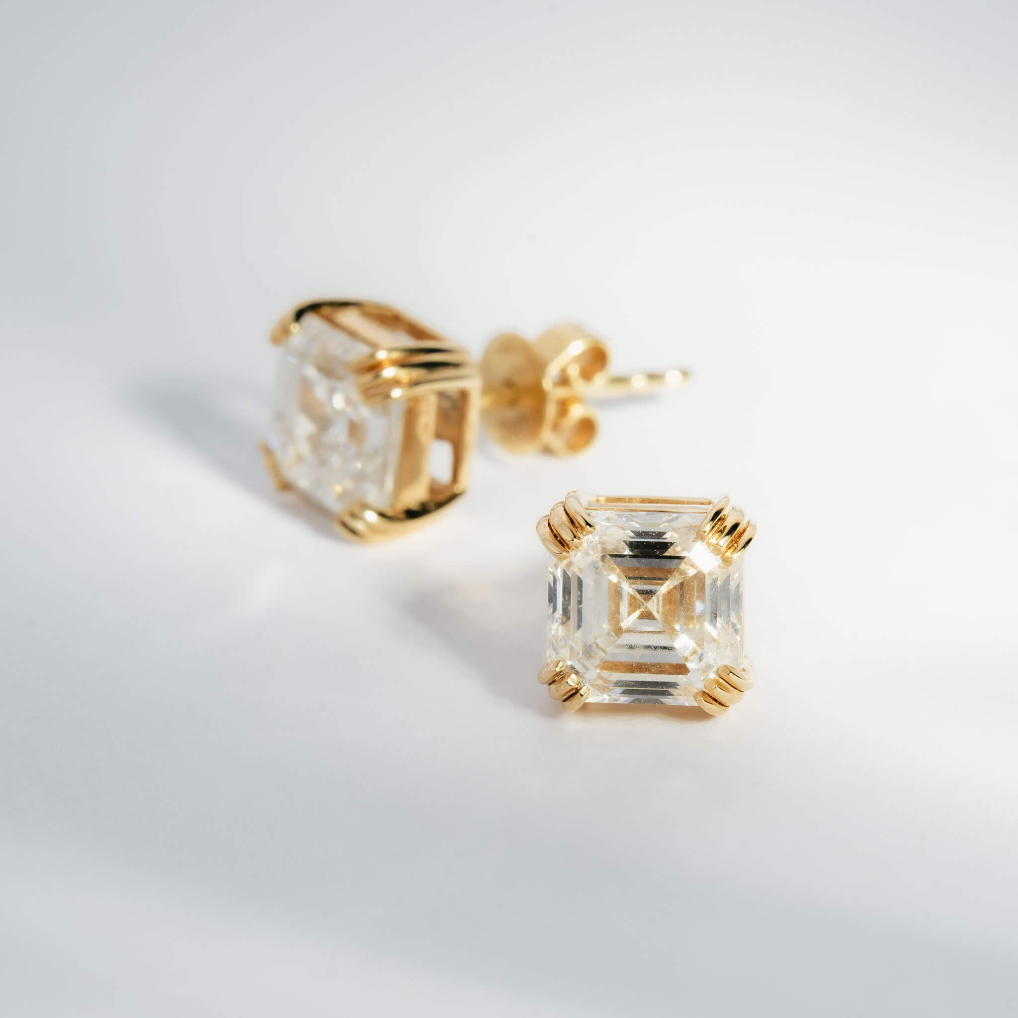 Victoria – Asscher Studs 3ct