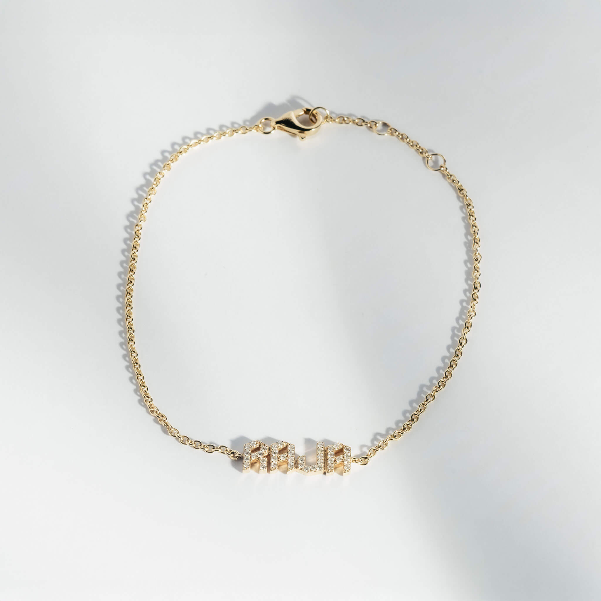 Isla – Say My Name Diamond Bracelet (Small)