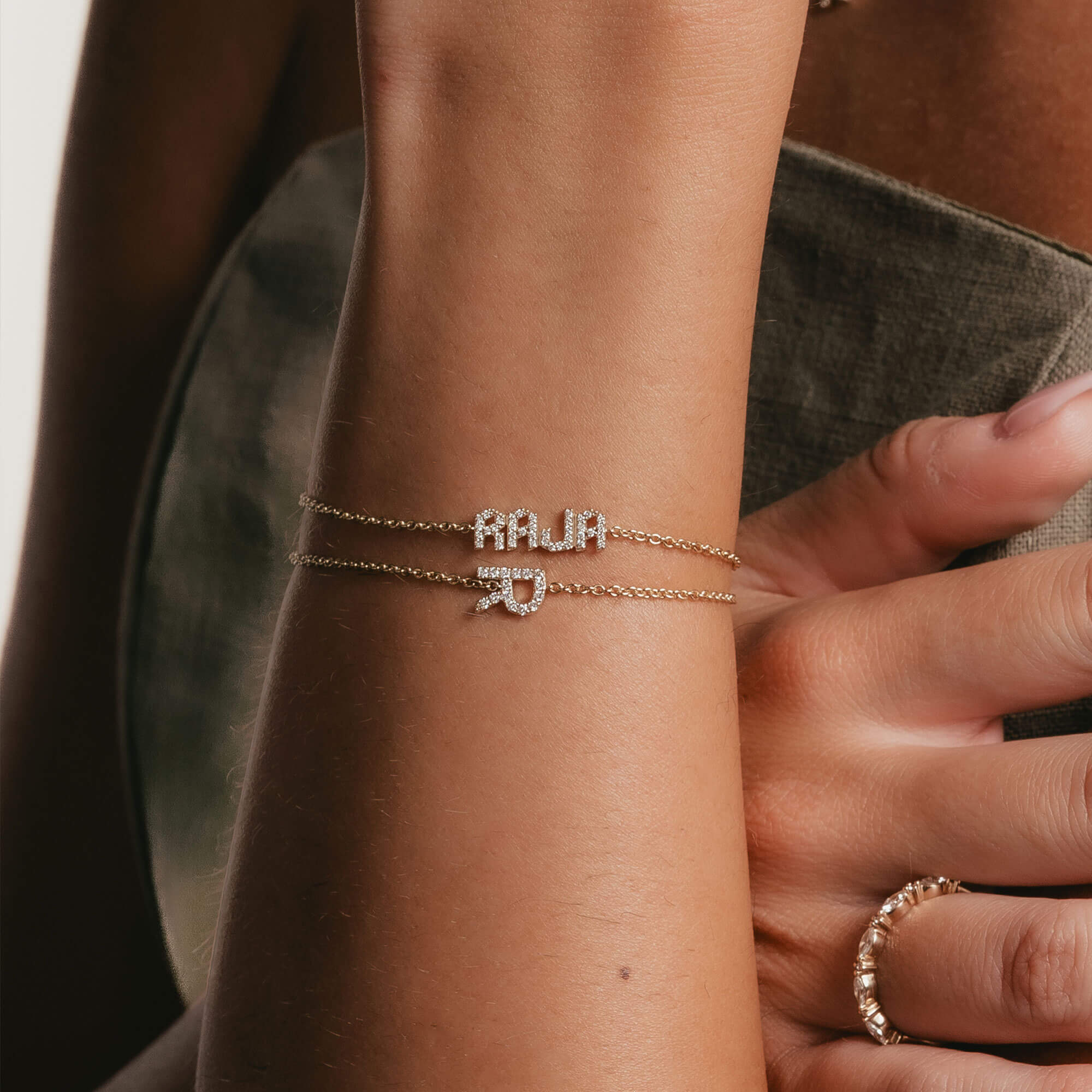 Isla – Say My Name Diamond Bracelet (Small)