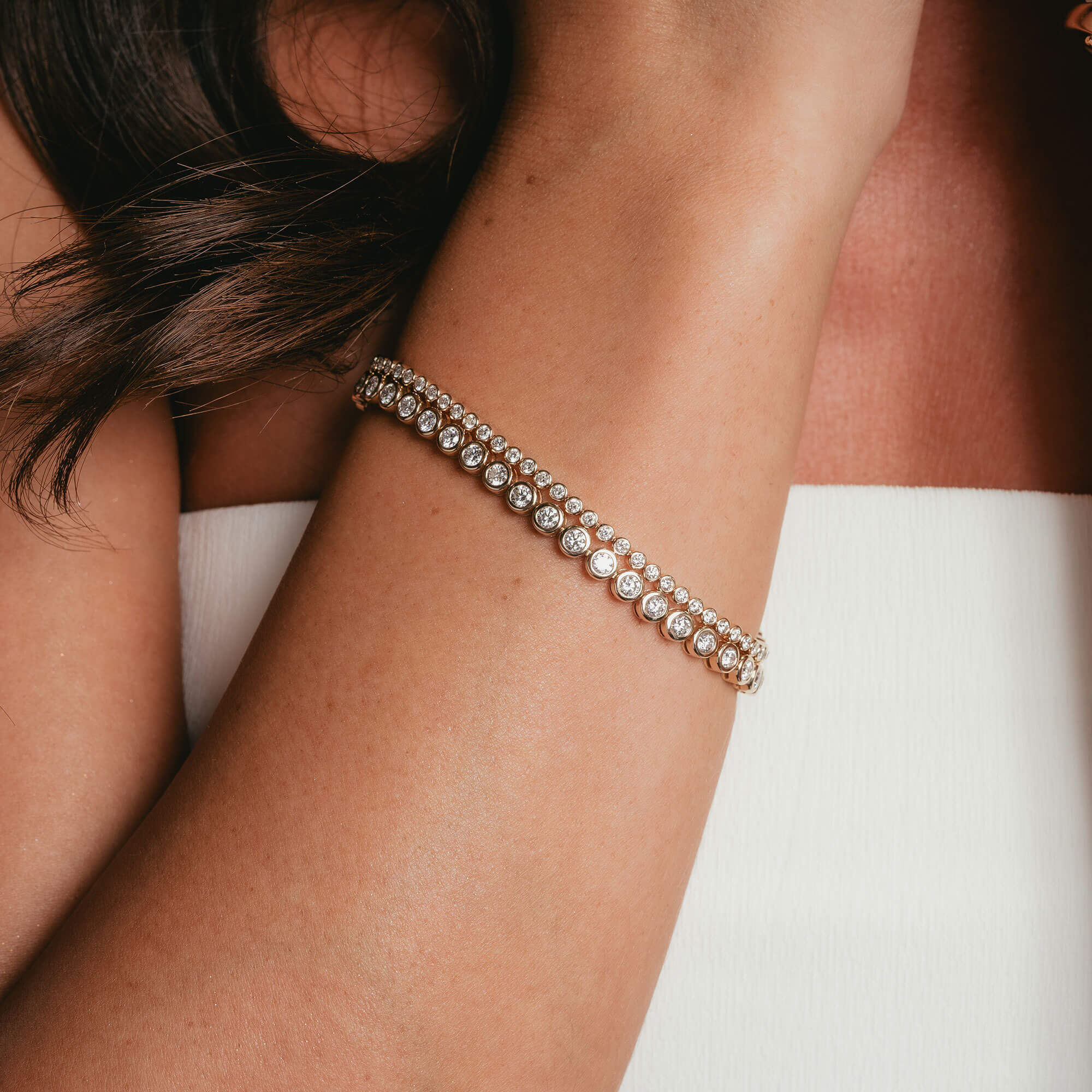 Madeleine – Tennis Bracelet (Round)