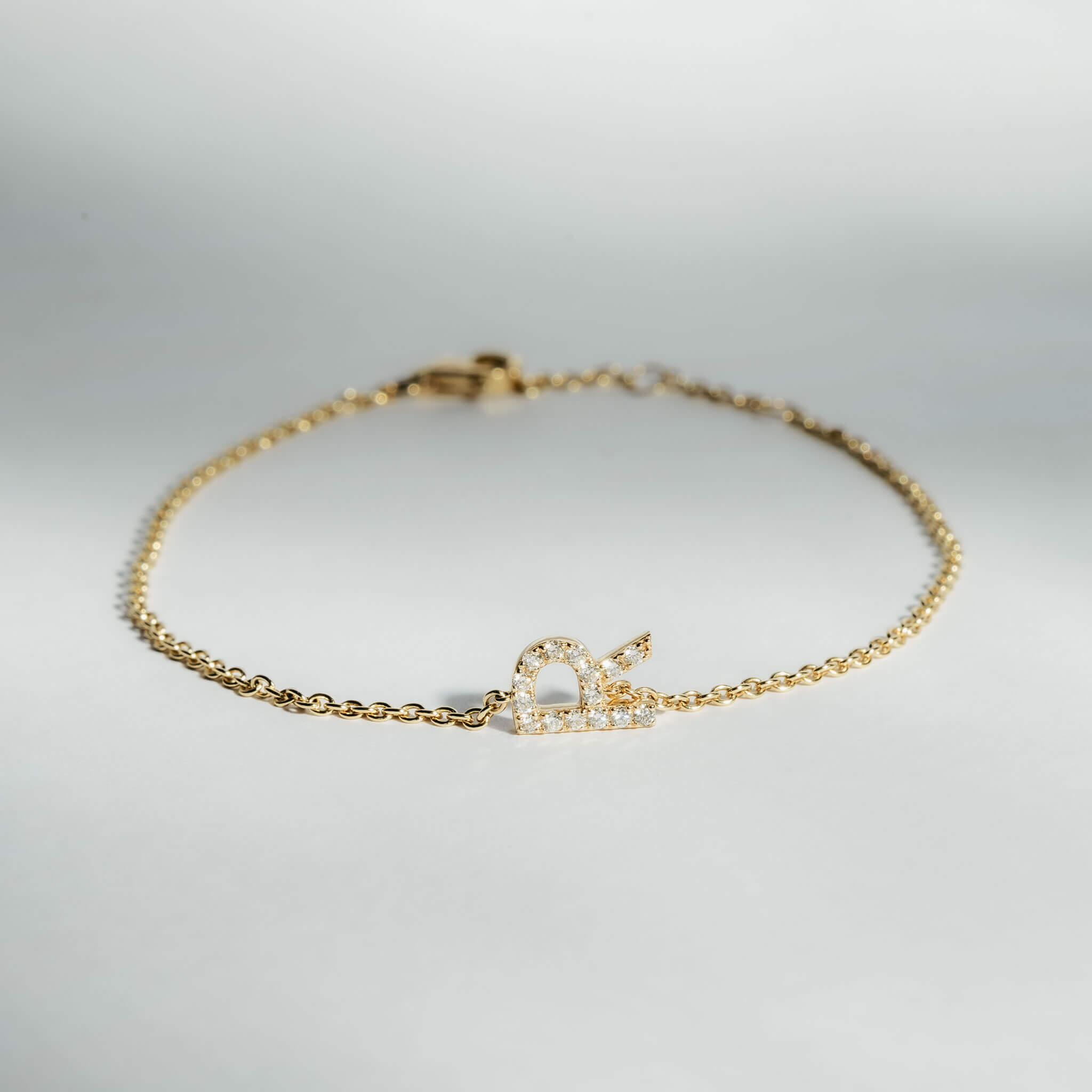 Noor – Initial Diamond Bracelet