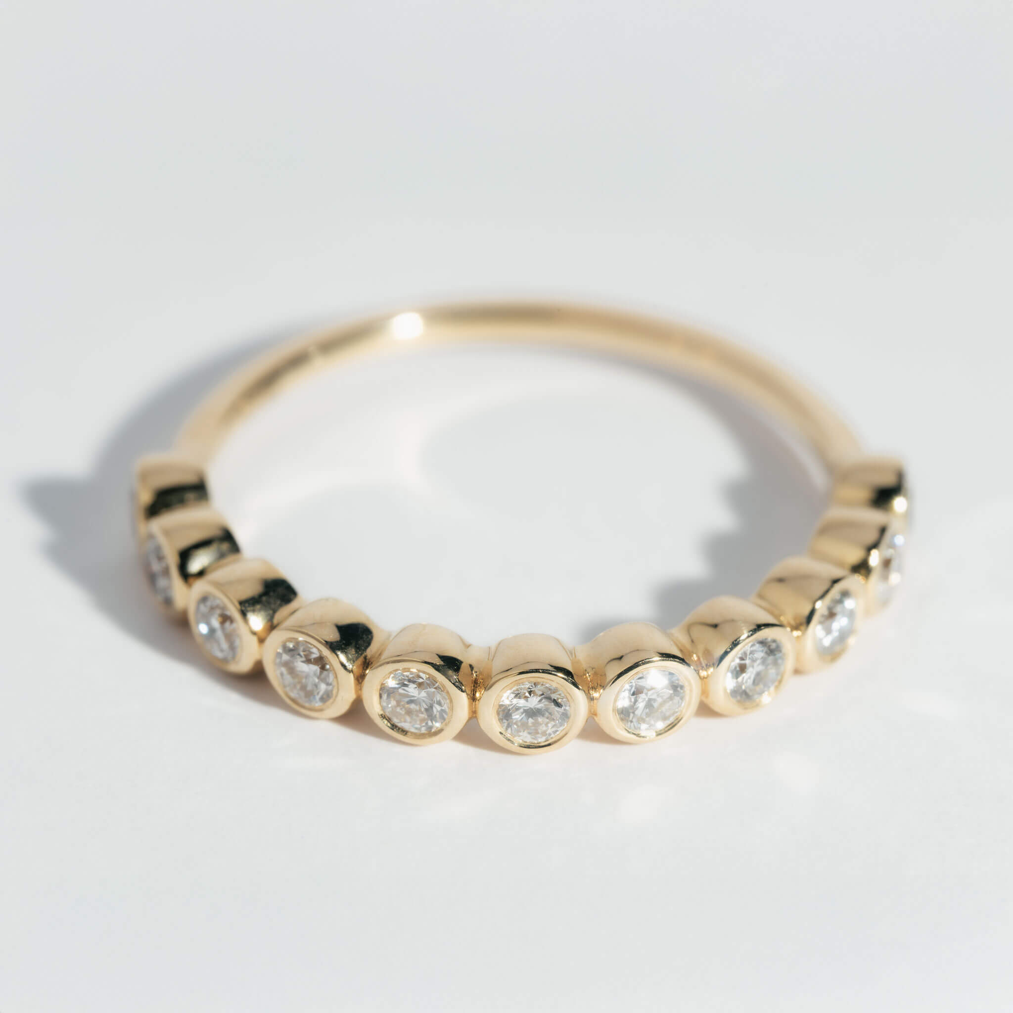 Colette – Diamond Round Half Eternity Band