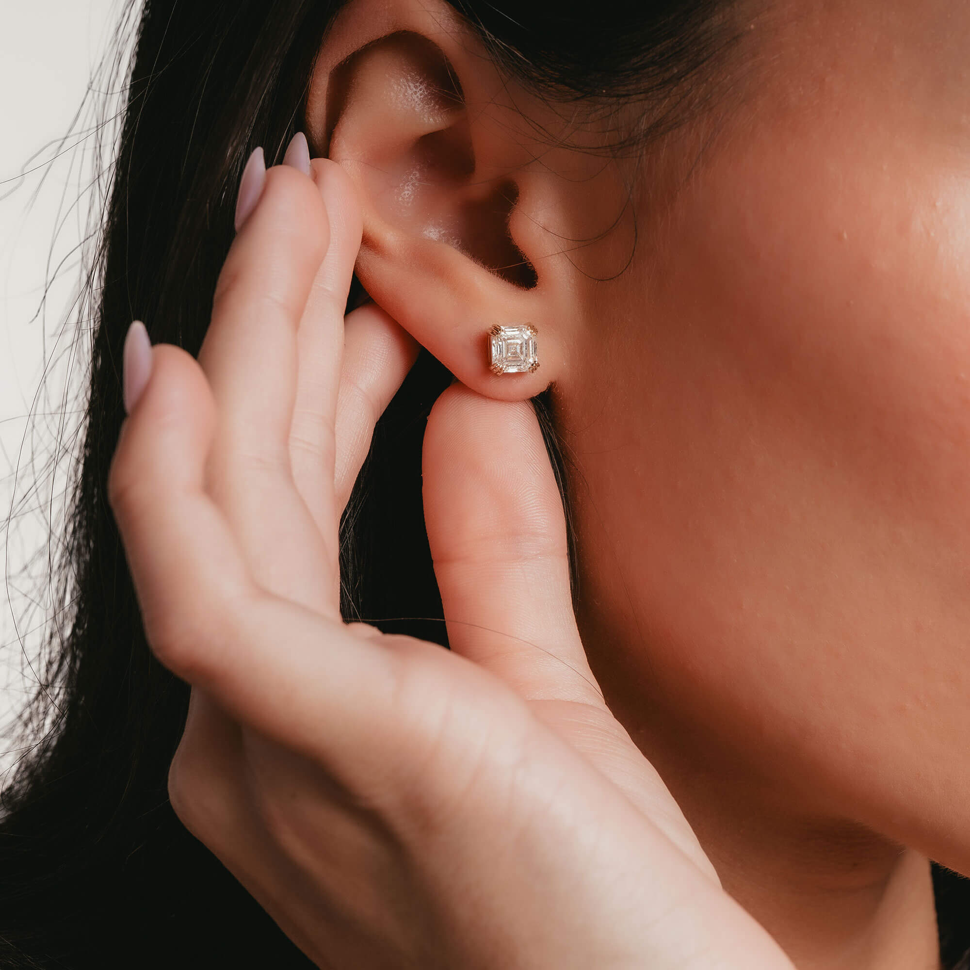 Victoria – Asscher Studs 3ct